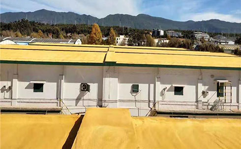 硬泡聚氨酯噴涂機(jī)保溫層(圖1) 硬泡聚氨酯噴涂糧庫(kù)保溫層